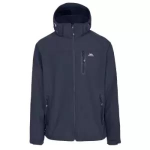 Image of Trespass Mens Accelerator II Waterproof Softshell Jacket (S) (Navy)