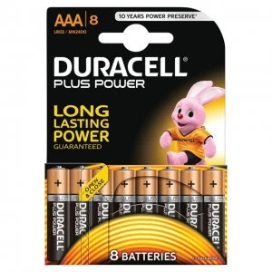 Image of Duracell AAA Plus Batteries PK8