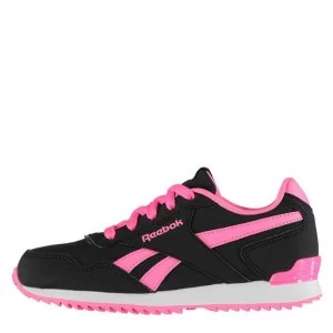 Reebok Glide Rip Clip Child Girls Trainers - Black/Pink