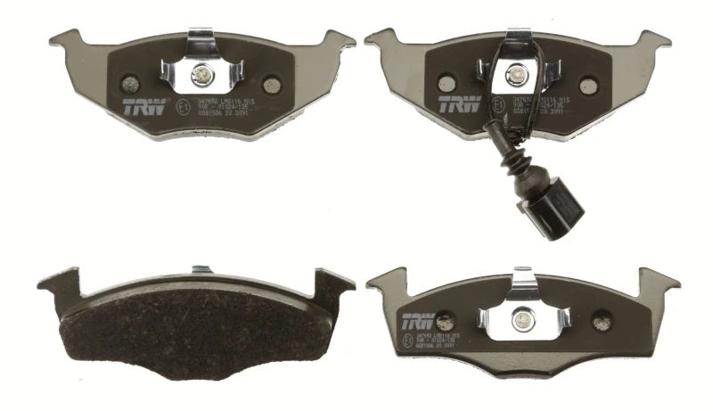 Image of TRW GDB1586 Brake pad set incl. wear warning contact Brake Pad Set,disc brake (402)