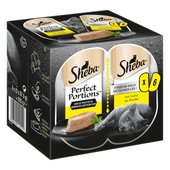 image of Sheba Perfect Portions Salmon Cat Food 48 x 37.5g