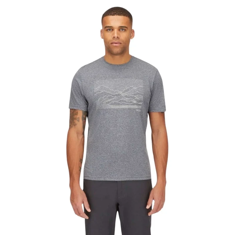 Image of T-Shirt Rab Mantle Outline Gris Male M