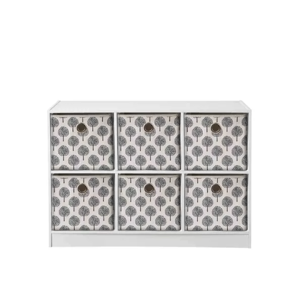 Image of Lloyd Pascal 6 Cube With 6 X Tree Storage Boxes