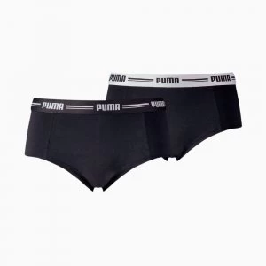 Image of PUMA Womens Mini Short 2 Pack, Black, size Large, Clothing