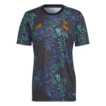 Image of adidas Real Madrid Pre Match Shirt 2021 2022 - Pink