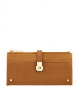 Accessorize Flip Lock Wallet - Tan