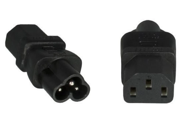 Image of Microconnect PE613AD power plug adapter C6 C13 Black