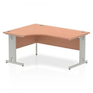 Image of Impulse Cable Managed 1600 Left Hand Crescent Desk Beech