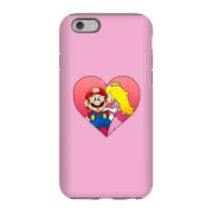 image of Nintendo Super Mario Peach Kiss Phone Case - iPhone 6 - Tough Case - Gloss