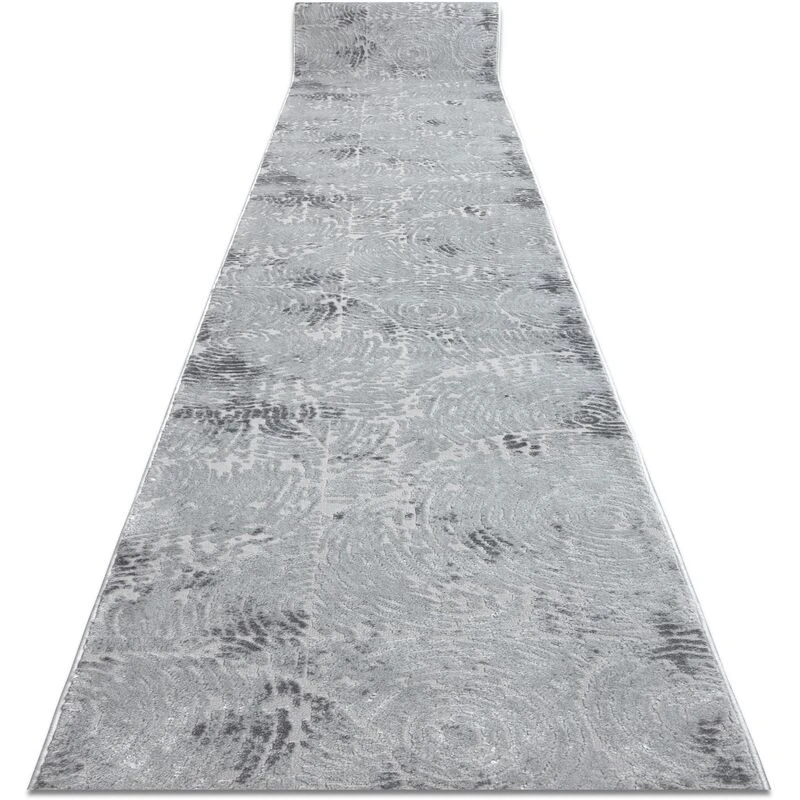 Image of RUGSX Rugsx - Runner Structural mefe 8725 two levels of fleece grey 60 cmy grey 60x260cm @148724