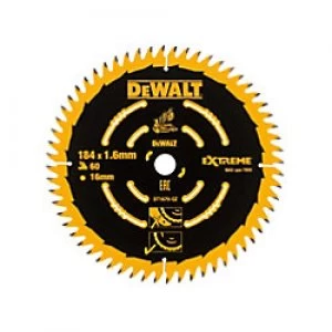 Image of DEWALT Cordless Mitre Saw Blade for DCS365 184 x 16mm x 60T