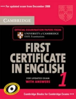 Image of Cambridge First Certificate in English 1 for Updated Exam Students Book with Answers by Cambridge Esol Paperback