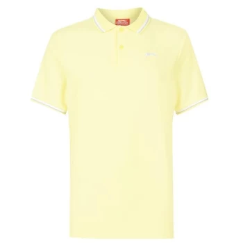 image of Slazenger Tipped Polo Shirt Mens - Yellow