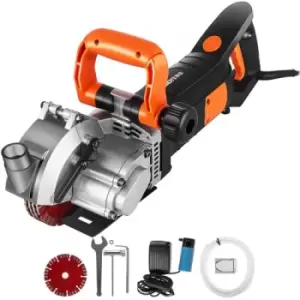 Image of VEVOR Electric Wall Chaser, Wall Groove Cutting Machine 133mm, Groove Cutting Machine Depth 42mm, Wall Slotting Machine 4800W, Wall Cutting Cutter Mac