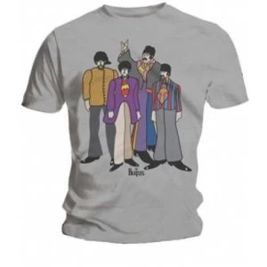 Image of The Beatles Submarine Mens Grey T Shirt: Large