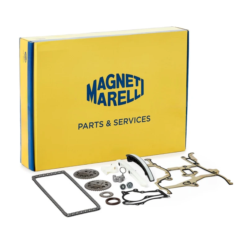 Image of MAGNETI MARELLI 341500000790 Timing Chain Kit with bolts/screws, Simplex, with gaskets/seals Timing Chain Kit (1389)