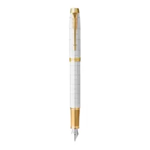 image of Parker 2143652 fountain pen Cartridge filling system Gold, White 1...