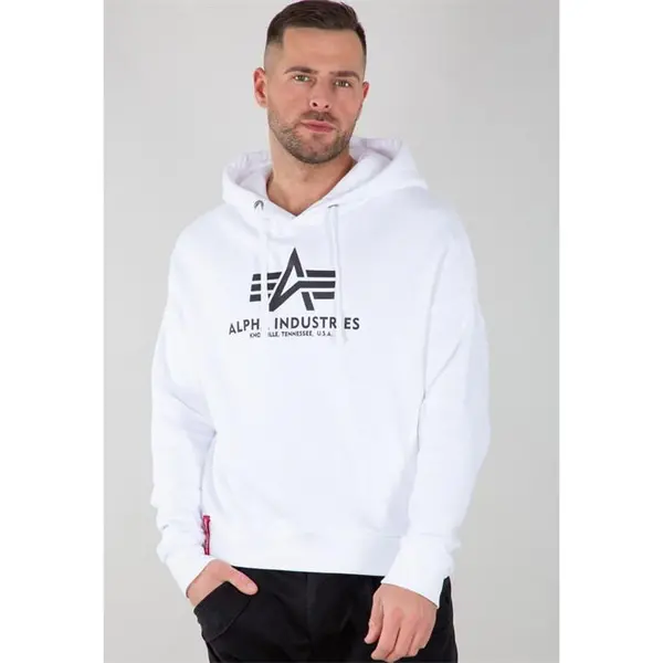 Alpha Industries Basic OS Hoodie, white, Size S