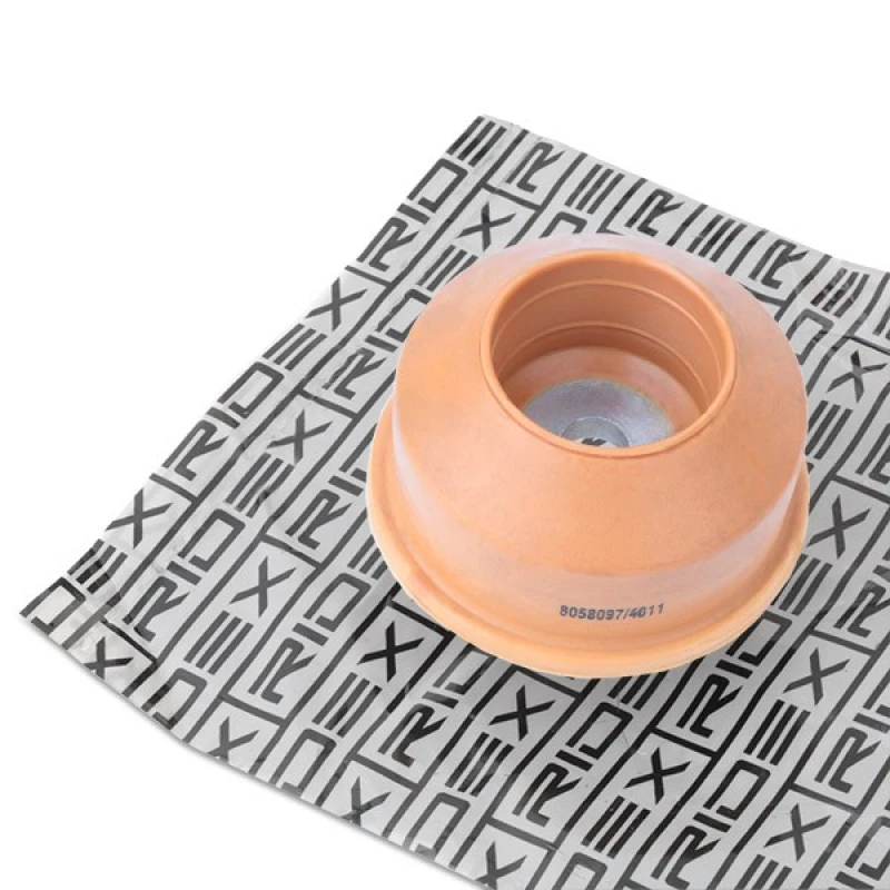 Image of RIDEX 1180S0105 Top strut mount Front Axle, without ball bearing Elastomer Suspension Strut Support Bearing (1180)