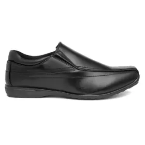 image of US Brass Mens Custer/Clipper Twin Gusset Shoes (10 UK) (Black)