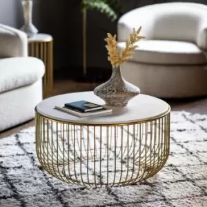 Image of Gallery Interiors Deonte Coffee Table Gold