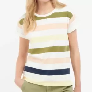 Image of Barbour Lyndale Striped Cotton Top - UK 10