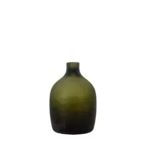 Gallery Interiors Savros Vase in Antique Green / Small