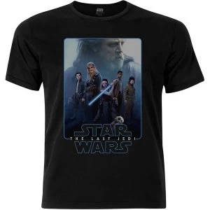 image of Star Wars - Episode VIII The Force Composite Unisex Large T-Shirt - Black