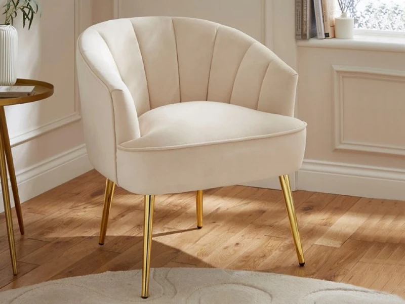 Image of GFW Pettine Natural Fabric Accent Chair