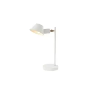 Image of Vyronas Table Desk Lamp E27 Max 25W Iron White -Gold Color On/Off Switch