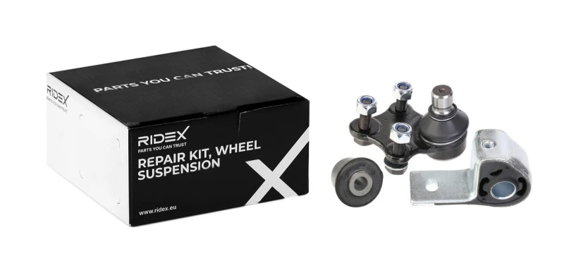 Image of RIDEX 771R0154 Repair Kit, wheel suspension Front Axle Left, with rubber mount Repair Kit,wheel suspension (771)