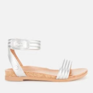 Image of UGG Kids Ethena Two Part Sandals - Silver - UK 1 Kids