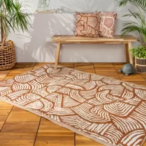Image of furn. Dunes Reversible Indoor Outdoor Rug Red