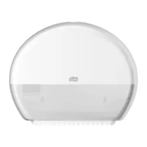 image of Tork White Plastic Toilet Roll Dispenser, 132mm x 275mm x 345mm