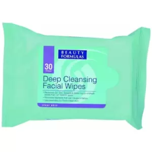 image of Beauty Formulas Deep Cleansing Facial Wipes 30 pcs