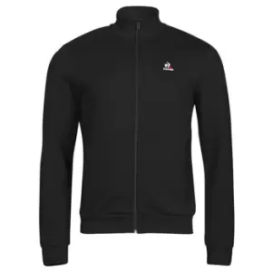 image of Le Coq Sportif ESS FZ SWEAT N 3 M mens Tracksuit jacket in Black - Sizes XXL,S,M,L,XL