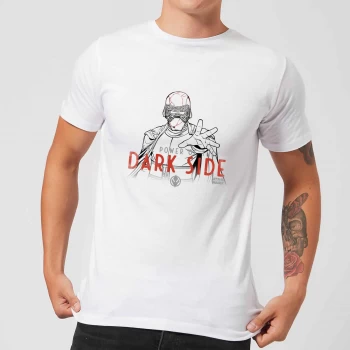 Image of Star Wars: The Rise Of Skywalker Kylo Darkside Powers Mens T-Shirt - White - XS