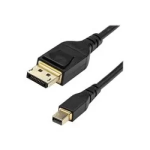 image of StarTech.com 2m/6ft VESA Certified Mini DP to DP 1.4 Cable