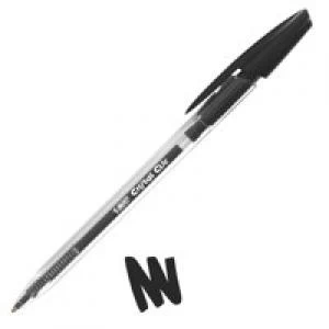 image of Original Bic Cristal Clic Retractable Ballpoint Pen Black 850732