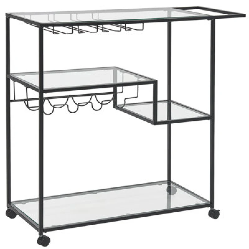 Image of Beliani Kitchen Trolley Marcola Metal Black