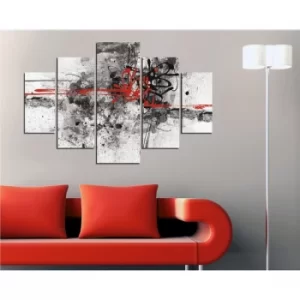 Image of ST113 Multicolor Decorative MDF Painting (5 Pieces)