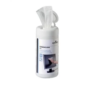 Image of Durable ScreenClean Moist Low Lint Cleaning Wipes Pre Saturated Tub 100