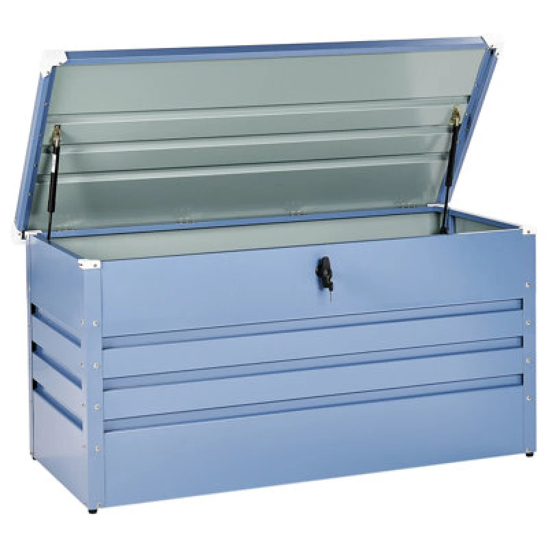 Image of Beliani Storage Box Cebrosa 132cm 62cm Blue