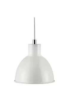 image of Pop Dome Pendant Ceiling Light White E27