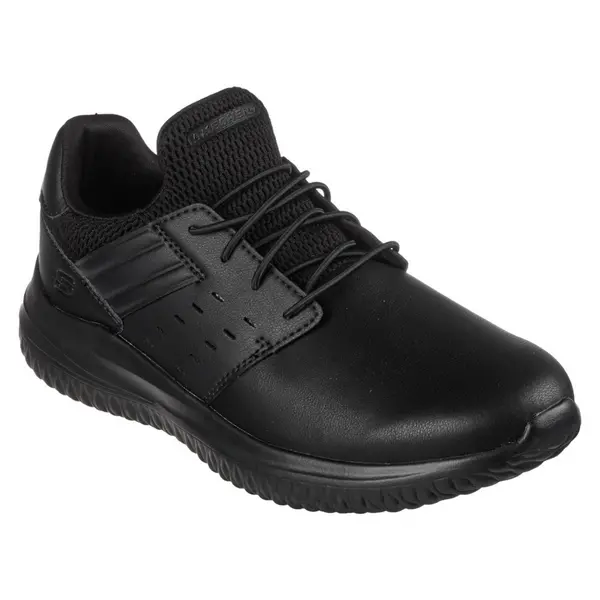 Image of Skechers Mens Delson 3.0 Ezra Memory Foam Leather Trainers UK Size 10 (EU 45)