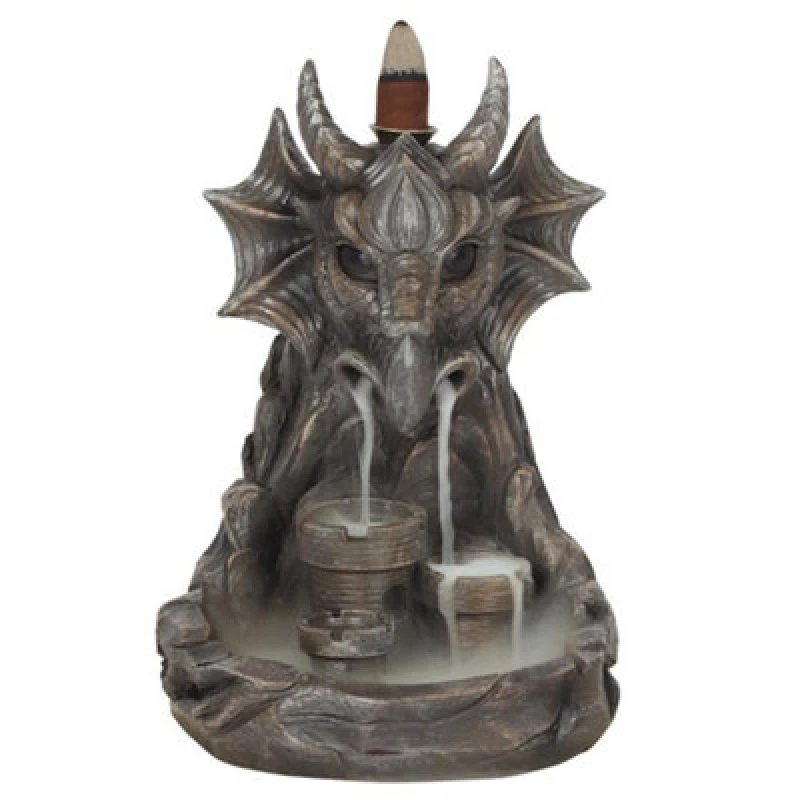 Image of Something Different Something Different Dragon Backflow Incense Burner in Grey Grey One Size Unisex 5059699345621