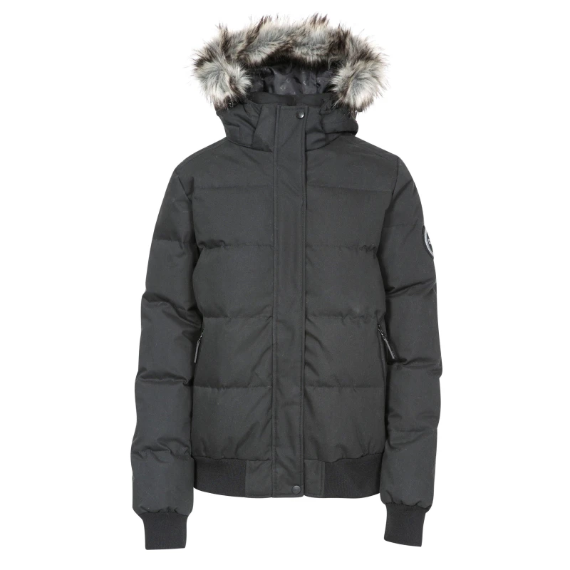 Image of DLX Womens Kendrick Fitted Insulated Down Jacket Black female 6 (2XS)