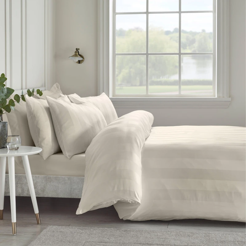 Image of Catherine Lansfield Cather So Sft Satin St 63 Cream unisex Double