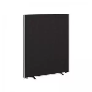 image of Floor standing fabric screen 1500mm high x 1200mm wide - charcoal