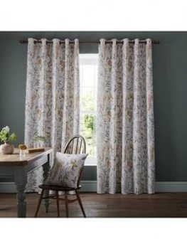 image of Ashley Wilde Emily Ochre 66X90 Eyelet Curtains